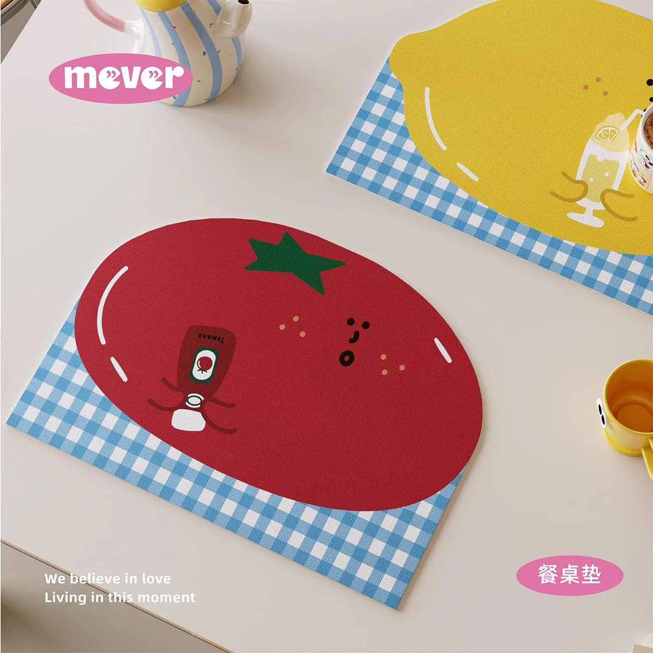 Bar Mat Rubber - Cartoon Leather Water Proof Heat-resistant Tea