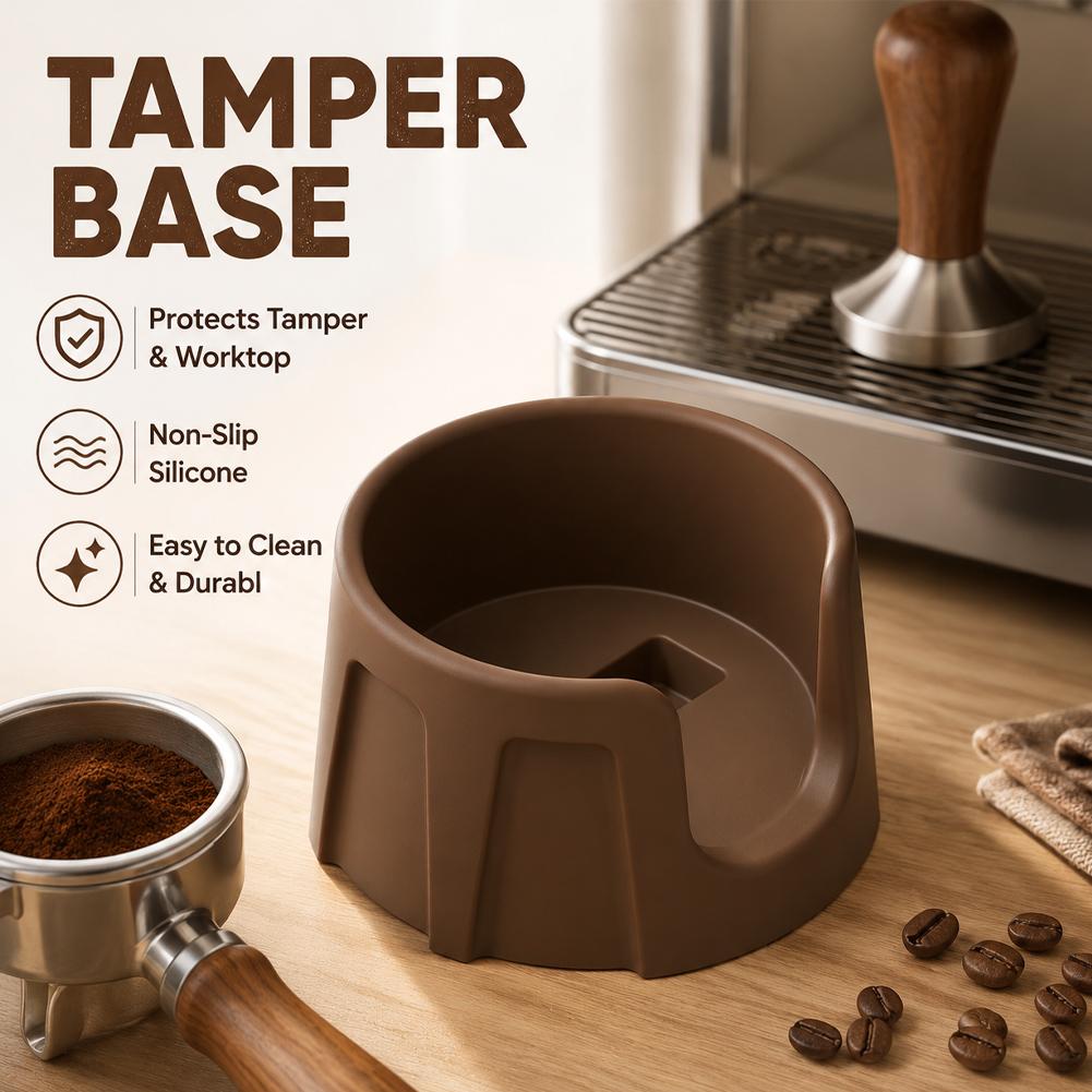 Bar Mat Rubber - Silicone Espresso Tamper Mat Non-Slip Corner