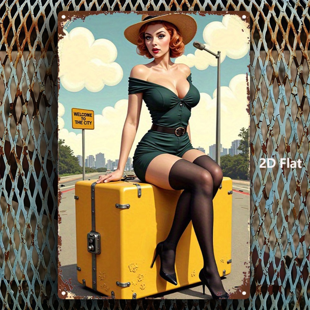 Vintage Beauty with Suitcase M - Home Bar And Kitchen recension och pris