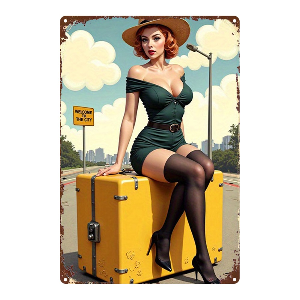 Vintage Beauty with Suitcase M - Home Bar And Kitchen recension och pris