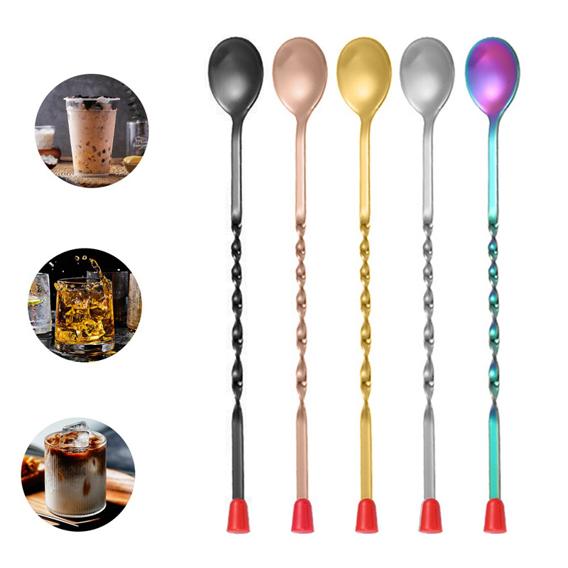 100Pcs/Lot Stainless Steel Twi - Bar Spoon Twisted recension och pris