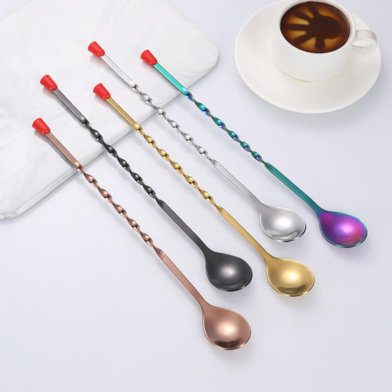 100Pcs/Lot Stainless Steel Twi - Bar Spoon Twisted recension och pris