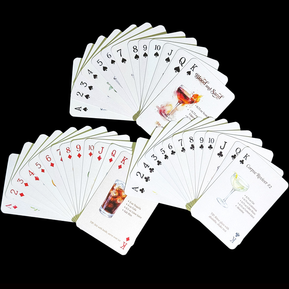 54pcs Cocktail Recipes Playing - Cocktail Recipe Book recension och pris