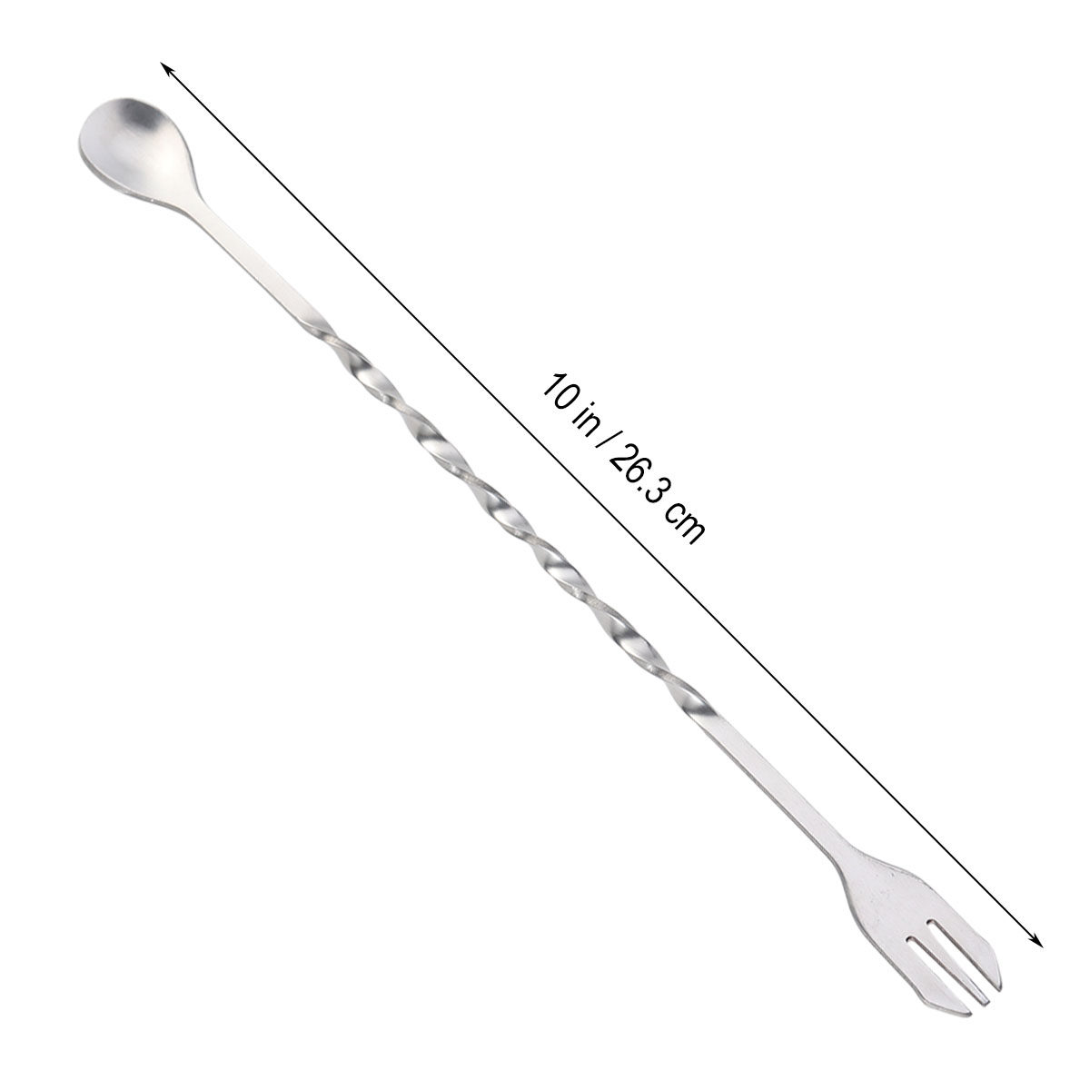 304 Stainless Steel Cocktail T - Bar Spoon Twisted recension och pris