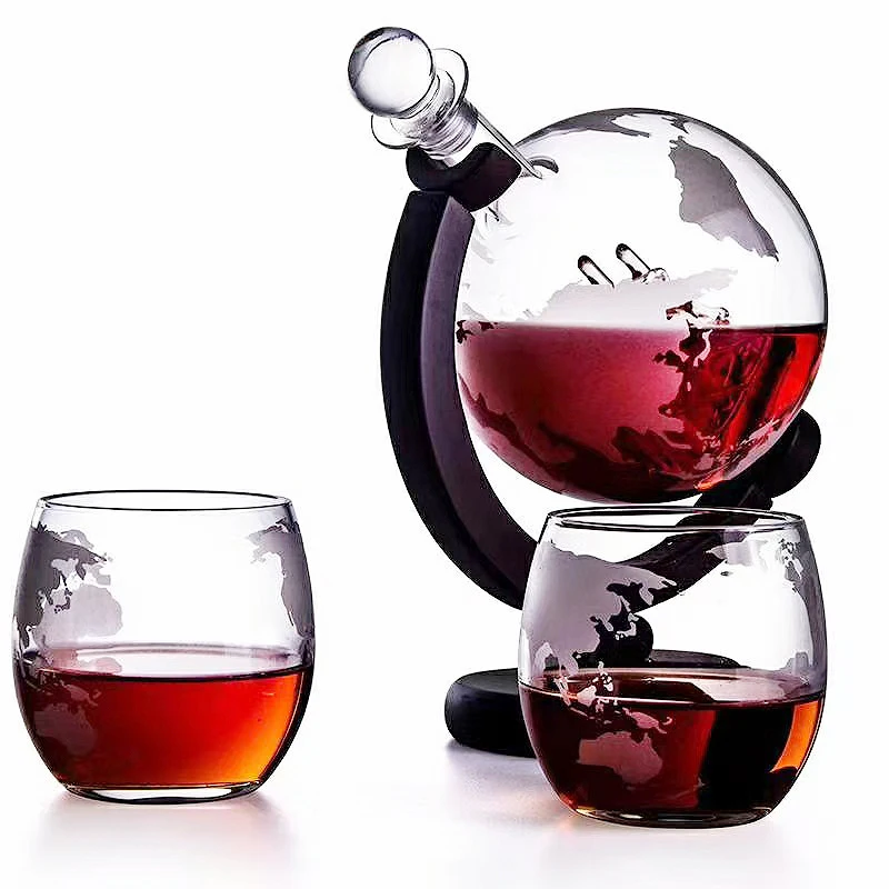Whiskey Glass Set Crystal Glob - Decanter Globe Set recension och pris
