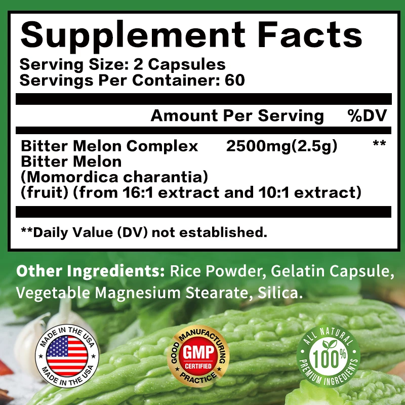 Bitter Melon Complex Capsules  - Bitters Bottle Set recension och pris