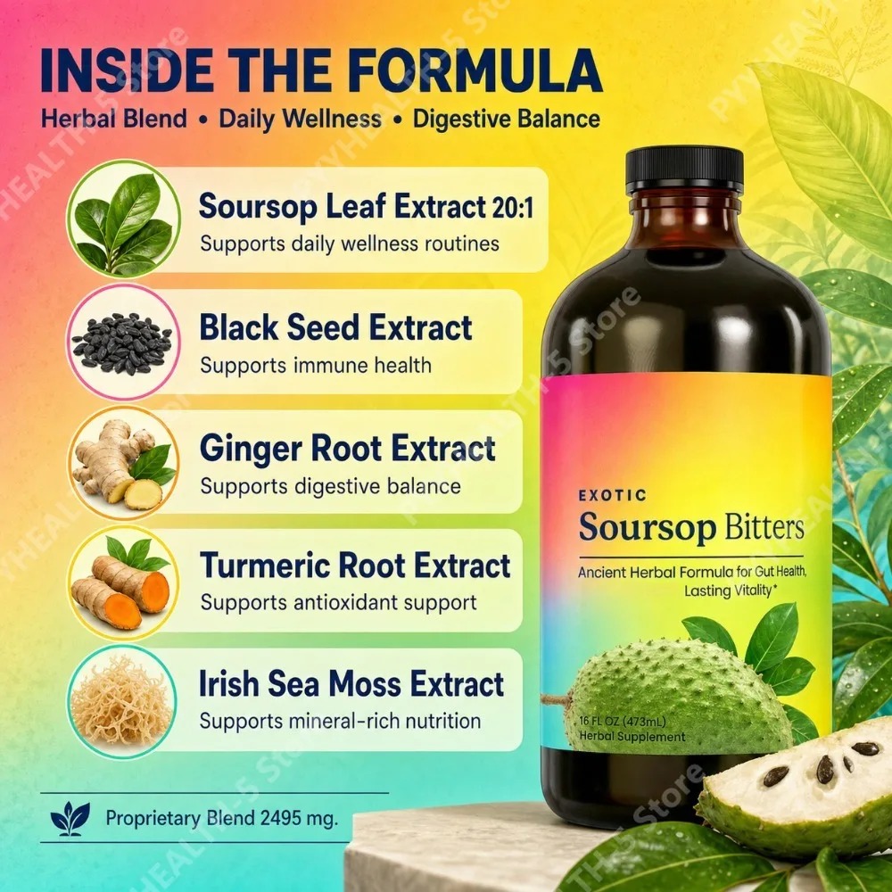 Herbal Soursop Bitters Liquid  - Bitters Bottle Set recension och pris