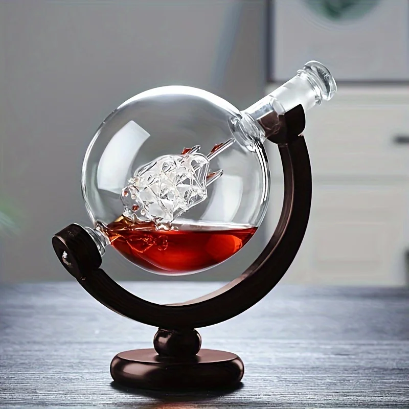 Globe Shaped Whiskey Decanter  - Decanter Globe Set recension och pris