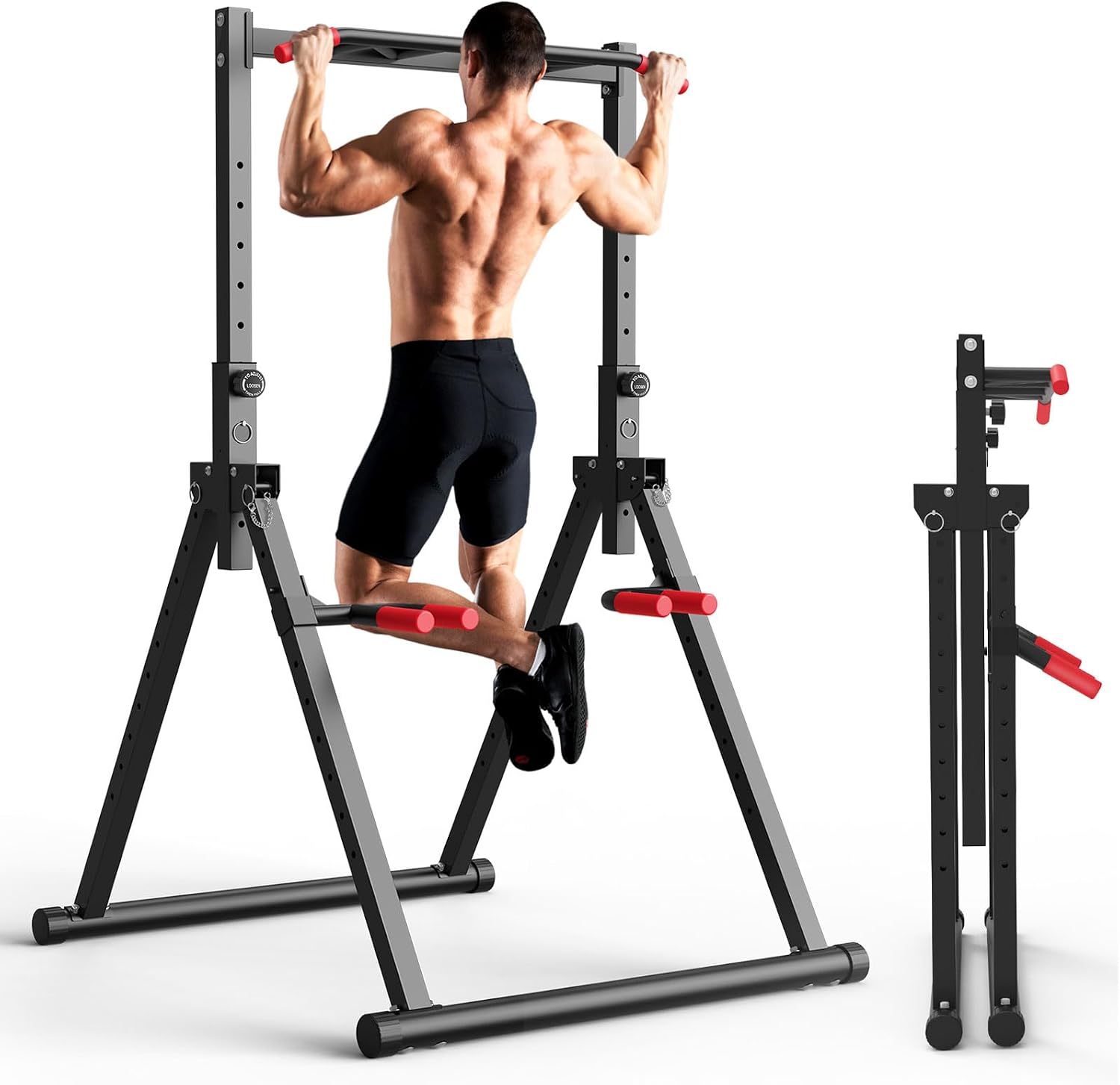 Foldable Power Tower Dip Stati - Home Bar Stand recension och pris