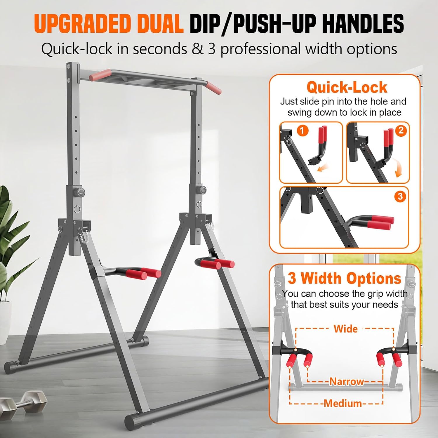 Foldable Power Tower Dip Stati - Home Bar Stand recension och pris