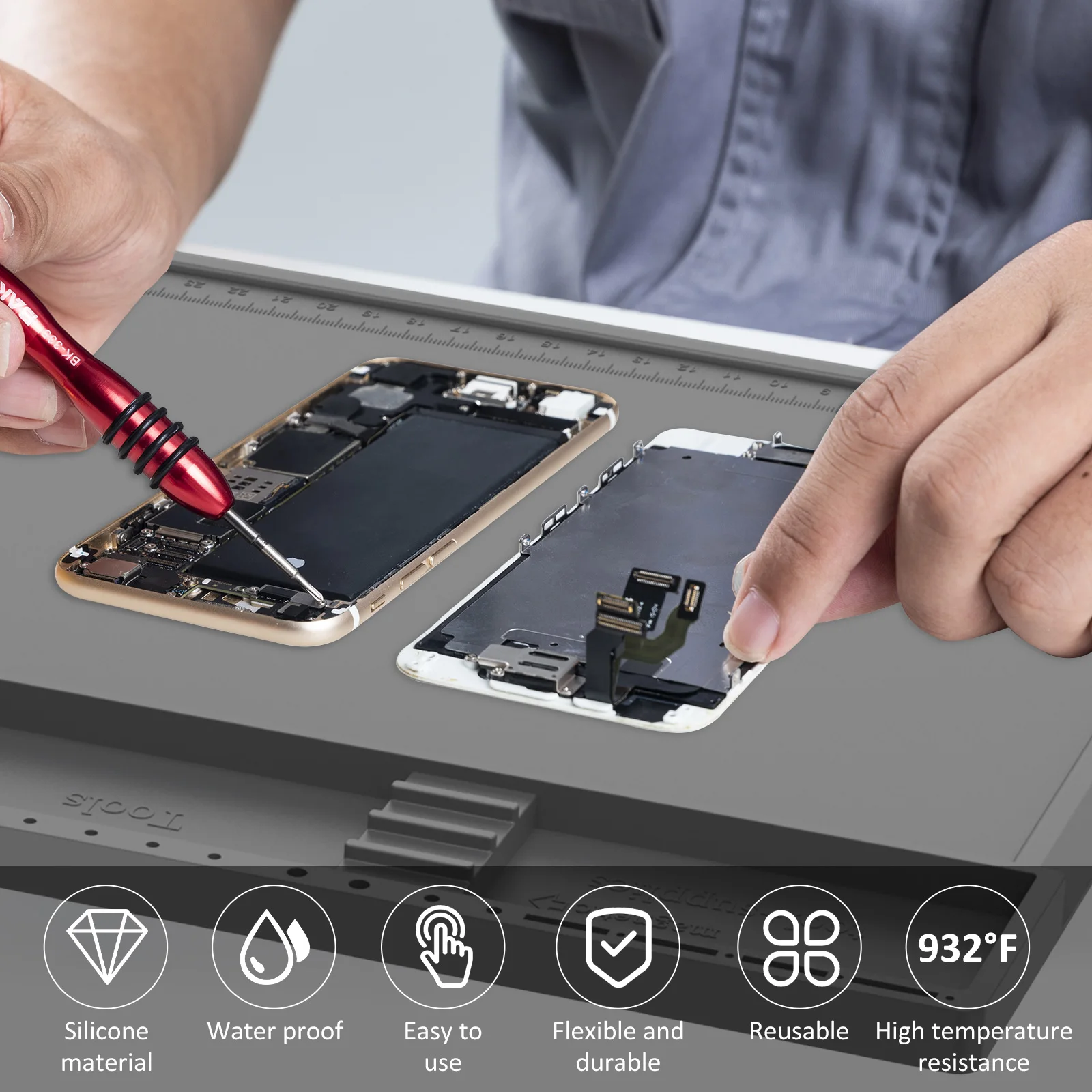 Soldering Station Mat Silicone - Bar Mat Rubber recension och pris