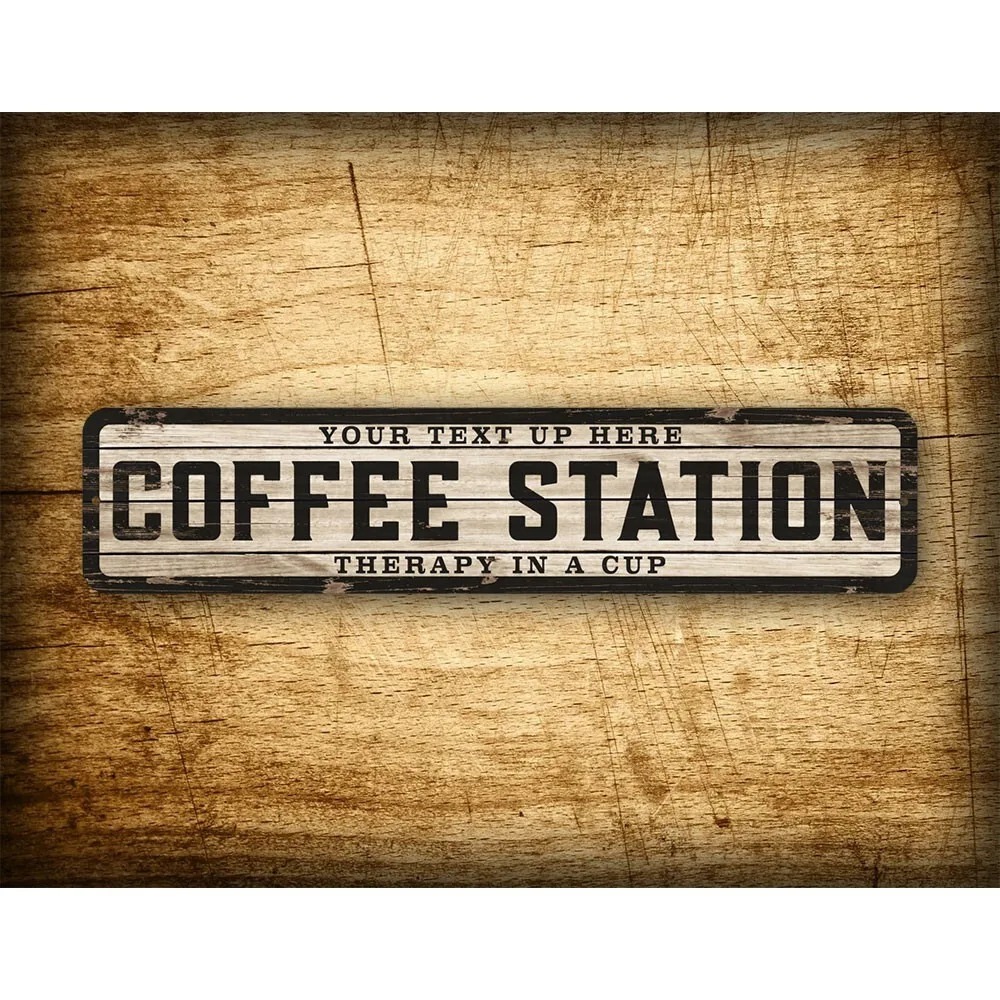 Custom Text Logo Weathered Woo - Home Bar And Kitchen recension och pris