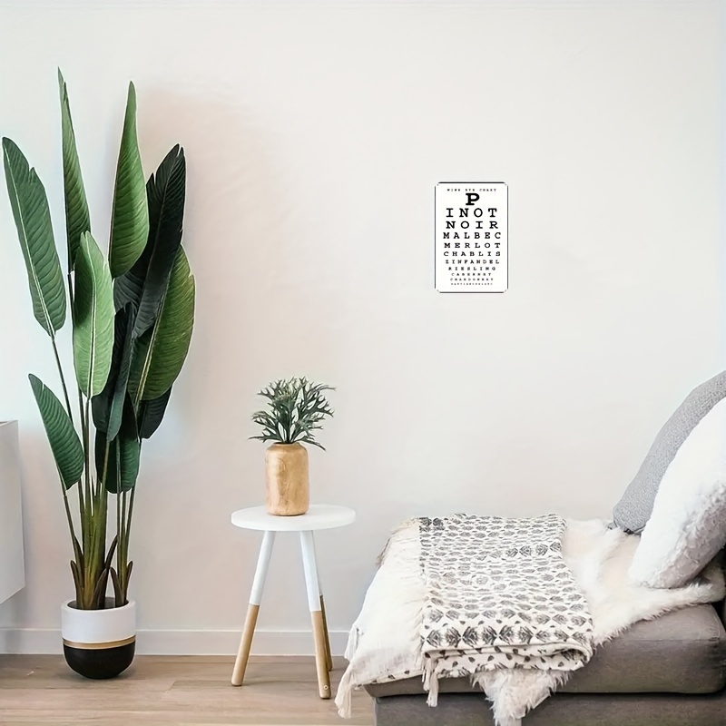 Vintage Wine Eye Chart Metal S - Home Bar And Kitchen recension och pris