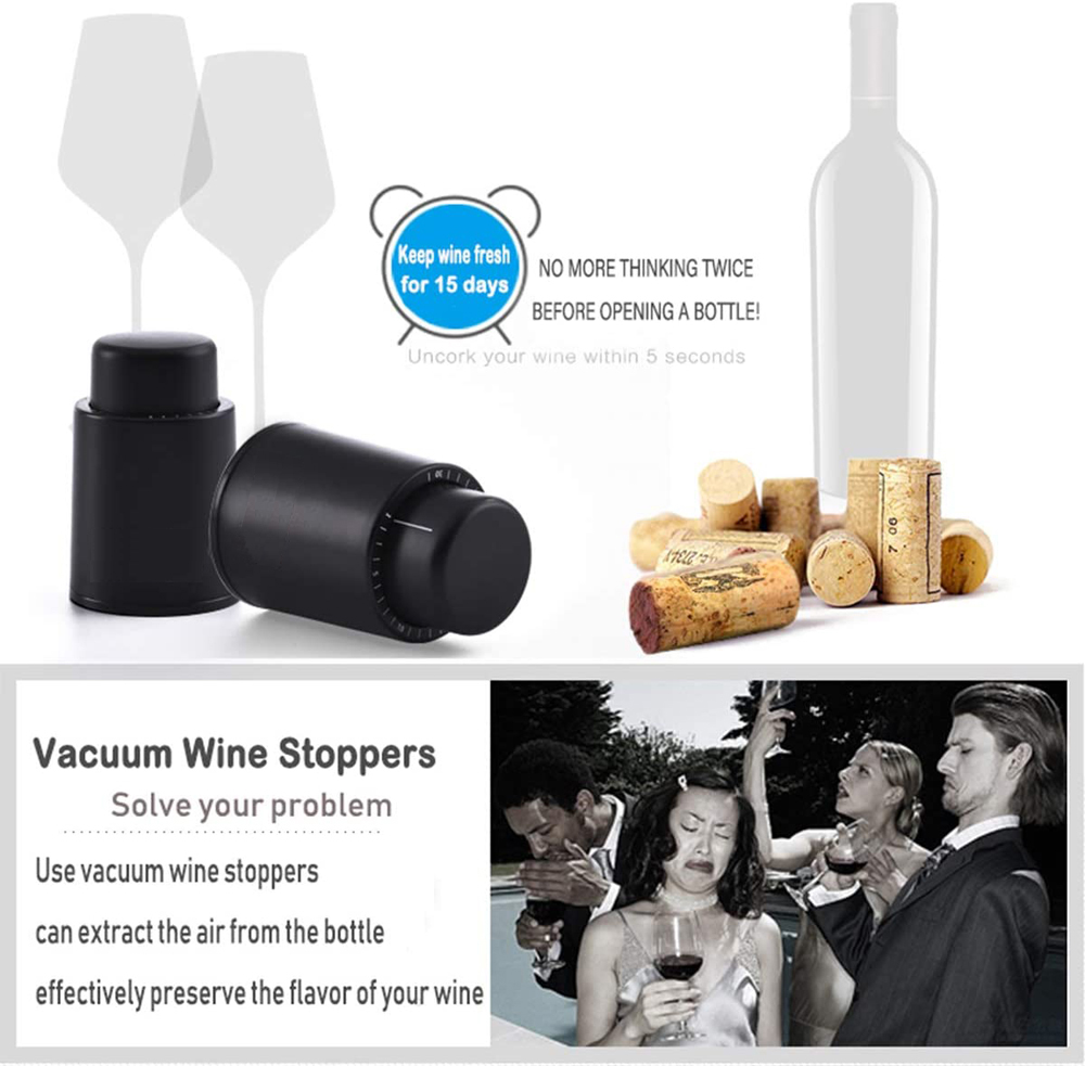 Vacuum Wine Bottle Stopper Sea - Wine Preservation Pump recension och pris