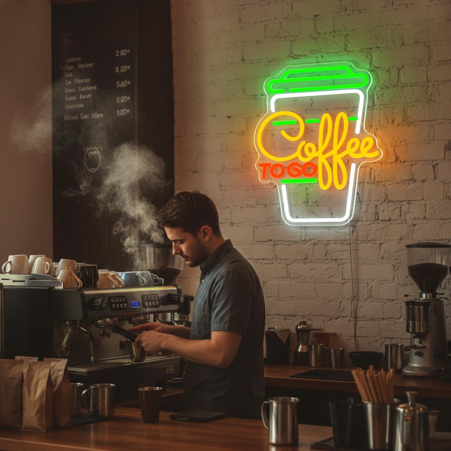 Coffee Neon Sign USB Dimmable  - Home Bar And Kitchen recension och pris