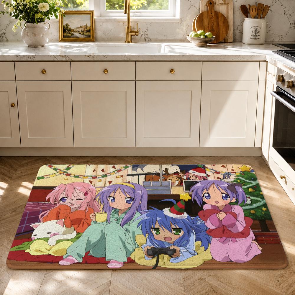 Anime Lucky Star Floor Mat Fla - Home Bar And Kitchen recension och pris