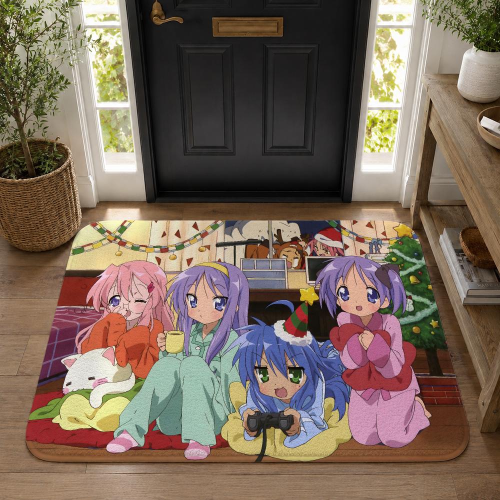 Anime Lucky Star Floor Mat Fla - Home Bar And Kitchen recension och pris