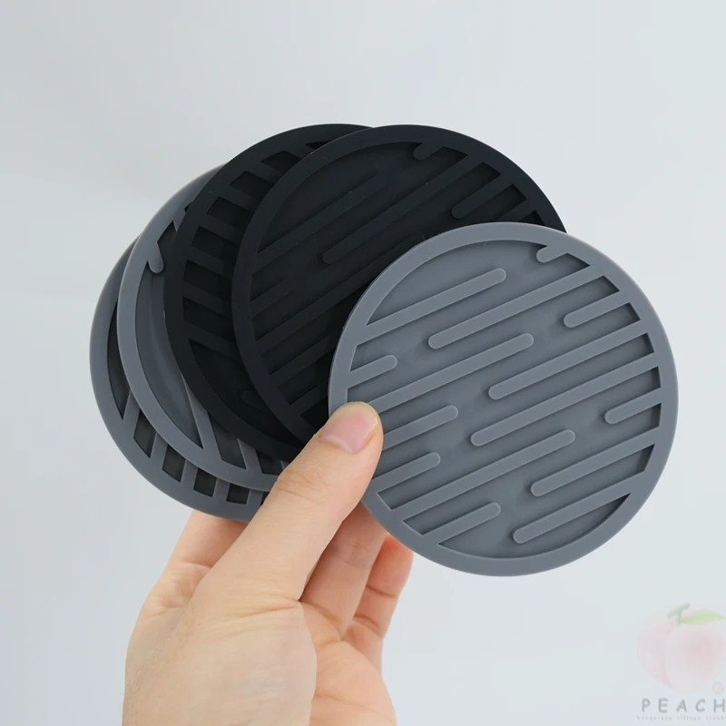 10cm Silicone Coasters Round H - Bar Mat Rubber recension och pris