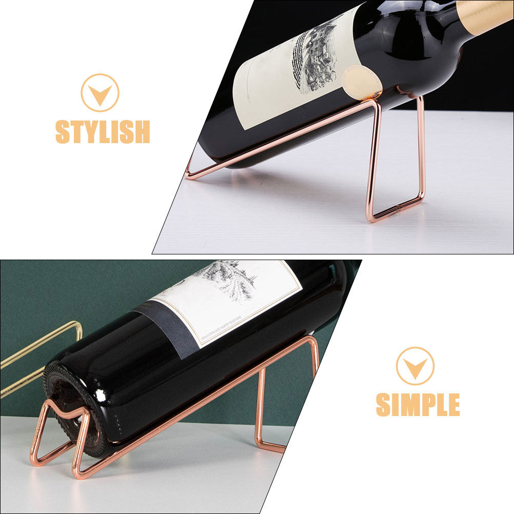 Minimalist Iron Wine Holder Si - Home Bar Stand recension och pris