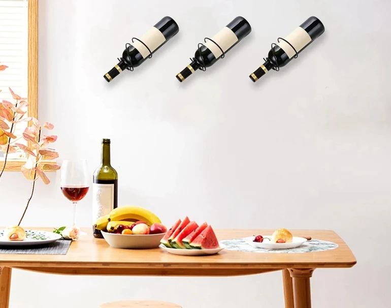 Pack Of 6 Wall Mounted Wine Ra - Home Bar Stand recension och pris