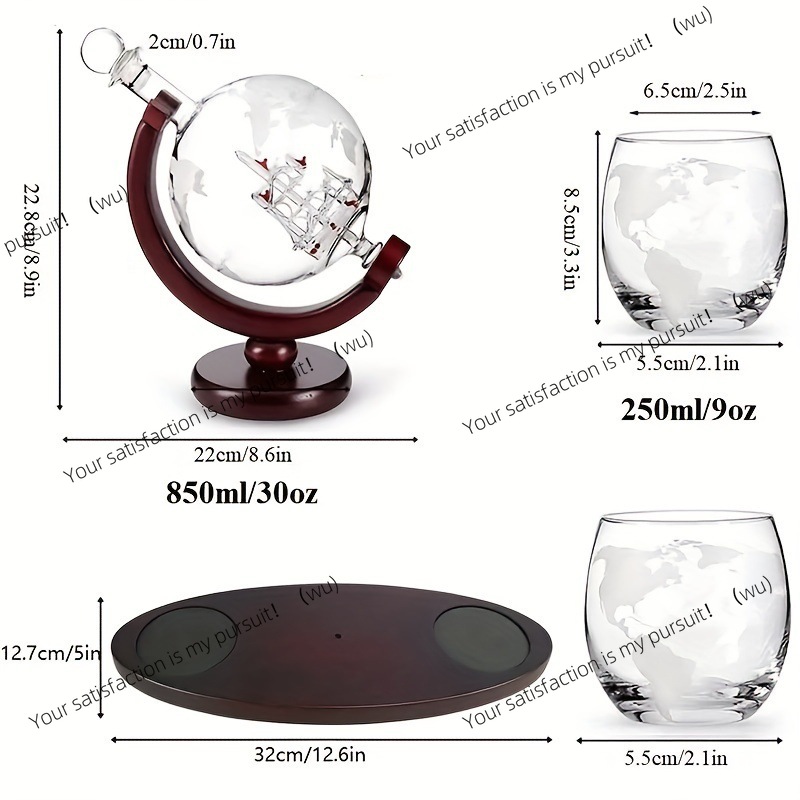 Whiskey Decanter Globe Set wit - Decanter Globe Set recension och pris