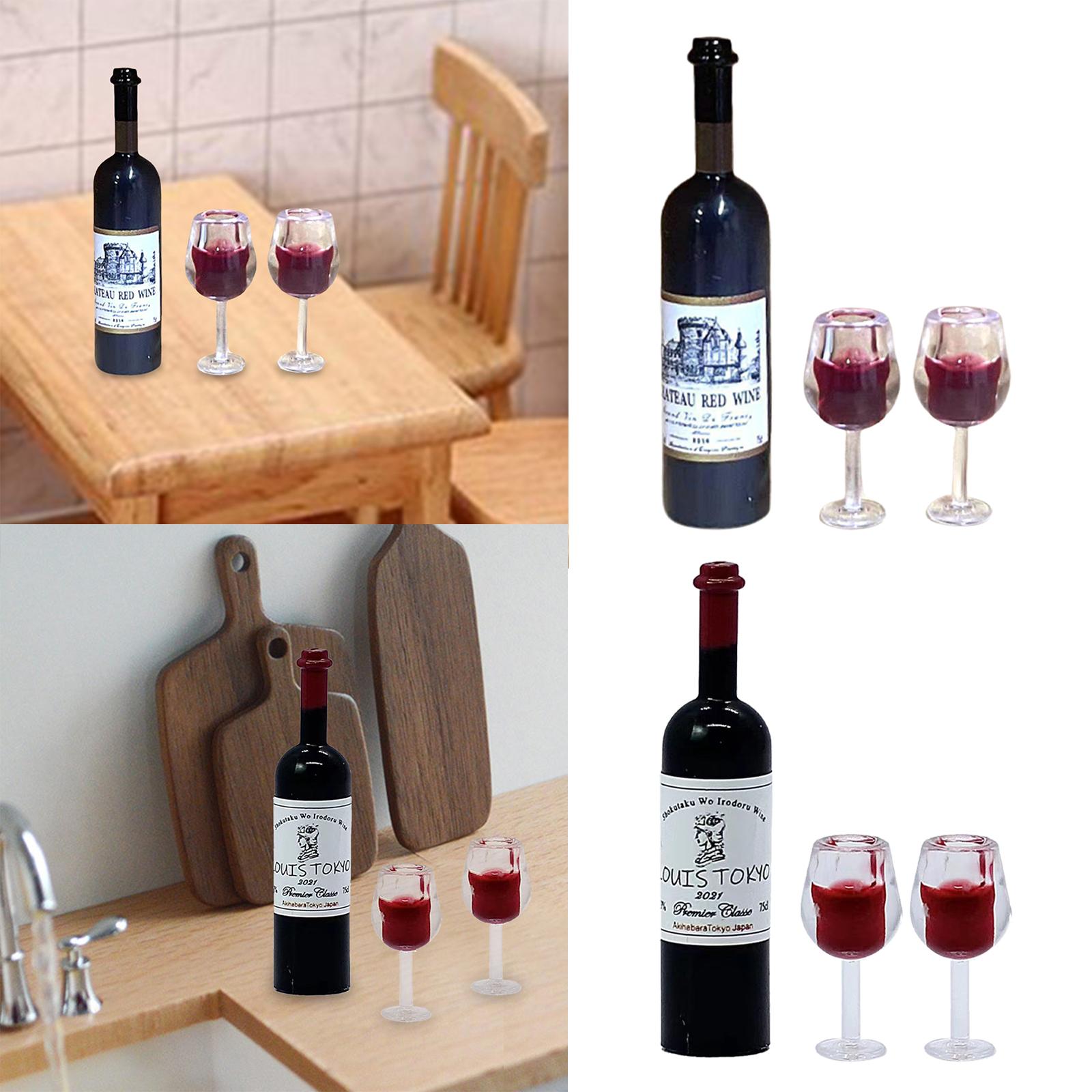 1/12 Scale Dollhouse Wine Bott - Home Bar Supplies recension och pris