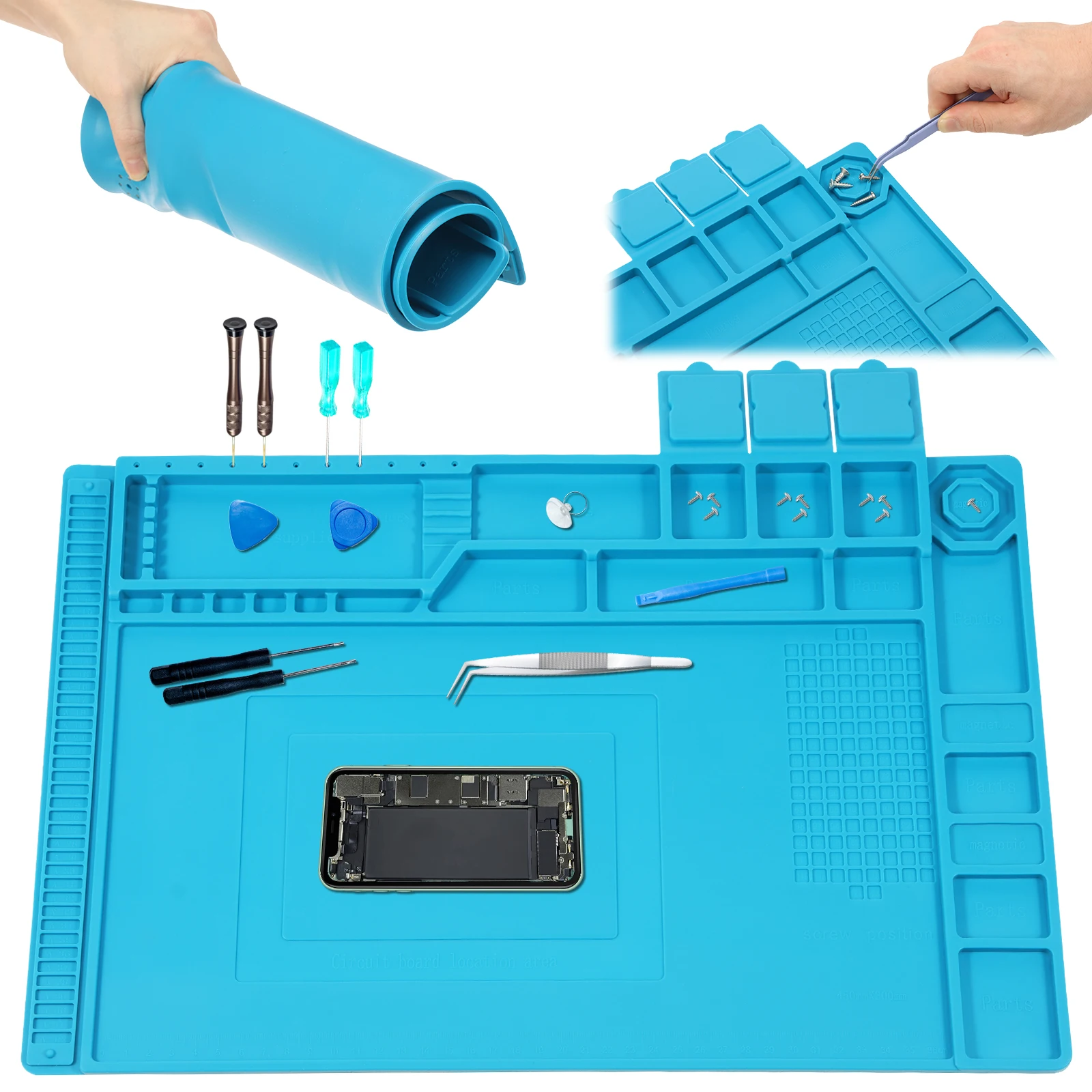 45x30cm Silicone Soldering Mat - Bar Mat Rubber recension och pris
