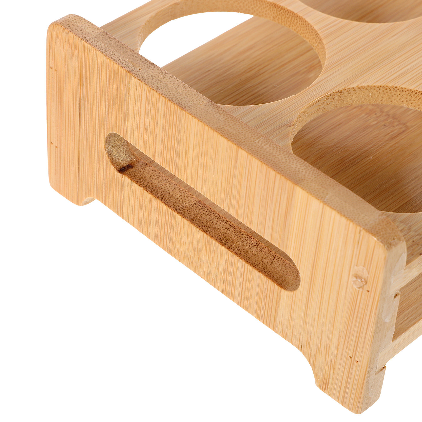 Bamboo Shot Glass Holder Premi - Home Bar Stand recension och pris