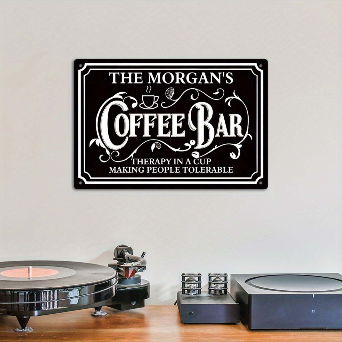 1pc Personalized The Morgan's  - Home Bar And Coffee recension och pris